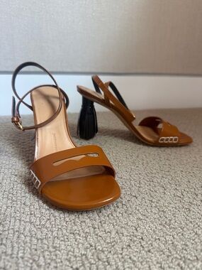 JW ANDERSON tassel-heel leather sandals